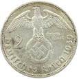 NIEMCY 2 MARKI - HINDENBURG - SREBRO - 1939 G