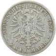 NIEMCY - HAMBURG - 2 MARKI - 1876 