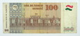 TADŻYKISTAN 100 SOMONI 1999