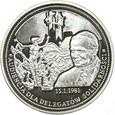 MEDAL - JAN PAWEŁ II - AUDIENCJA DLA DELEGATÓW SOLIDARNOŚCI - 2012