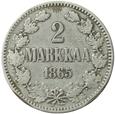 ROSJA - FINLANDIA - 2 MARKKAA - 1865 S - CAR ALEKSANDER II (2)