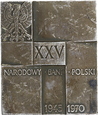 MEDAL - PLAKIETA - XXV LAT NARODOWEGO BANKU POLSKIEGO 1945-1970