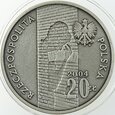 POLSKA - 20 ZŁOTYCH - PAMIĘCI OFIAR GETTA ŁÓDZKIEGO - 2004