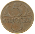 POLSKA - 5 GROSZY - 1939