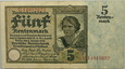 NIEMCY - 5 RENTENMARK - 1926 - RZADKI 