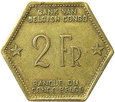 KONGO BELGIJSKIE - 2 FRANKI - SŁOŃ - 1943 - RZADKIE (2)