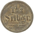 STARY NOTGELD - ŻETON -  1 1/2 Silbgr. No.1 - PRUSY - XVIII-XIX w.