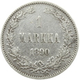 FINLANDIA - 1 MARKKA - 1890 - CAR ALEKSANDER III (1)