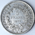 FRANCJA - 5 FRANKÓW - HERKULES -1877 A