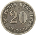 NIEMCY - 20 PFENNIG - 1874 - H - DARMSTADT