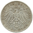 NIEMCY 2 MARKI - 1904 - WILHELM II - SREBRO 