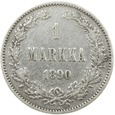 ROSJA - FINLANDIA - 1 MARKKA - 1890 - CAR ALEKSANDER III (1)