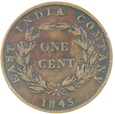 WSCHODNIE INDIE - STRAITS SETTLEMENTS - 1 CENT - 1845