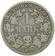 NIEMCY -  1 MARKA  - 1875 - A - SREBRO
