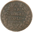 KRÓLESTWO POLSKIE - POWSTANIE LISTOPADOWE - 3 GROSZE - 1831