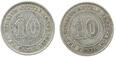 STRAITS SETTLEMENTS - 10 CENTÓW - 1926, 1927