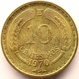 CHILE - 10 CENTESIMOS - 1970