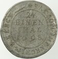 POLSKA - UNIA POLSKO-LITEWSKA (SAKSONIA) - 1/24 TALARA (GROSZ) - 1698 