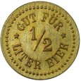 NIEMCY - NOTGELD - ŻETON PIWNY -1/2 LITER BIER - MAISEL-BRAU BAYREUTH