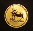Złota moneta Australijski Lunar Rok Bawołu 1997 1 oz