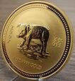 Złota moneta Australijski Lunar Rok Świni 2007 1 oz