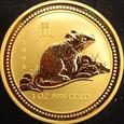 Złota moneta Australijski Lunar Rok Myszy 1996 1 oz