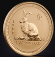 Złota moneta Australijski Lunar Rok Królika 1999 1 oz