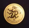 Złota moneta Australijski Lunar Rok Smoka 2012 1 oz