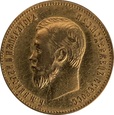 Złote Rosyjskie 10 Rubli – Mikołaj II – 7,74 g złota - 1901