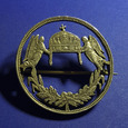 Węgry, brosza z 5 koron Franciszka Józefa, ładne, srebro