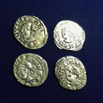 Węgry, Ludwik Andegaweński zestaw 4 denarów saracen