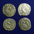 Węgry, Ludwik Andegaweński zestaw 4 denarów saracen