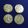 Węgry, Ludwik / Zygmunt  zestaw 4 denarów, ładne