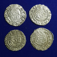Węgry, zestaw 4 denarów, ładne, srebro
