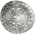 Austria - Czechy Ferdynand II - 3 Krajcary 1624 - Kutná Hora - Srebro