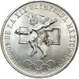 Meksyk - 25 Pesos 1968 - Igrzyska XIX Olimpiady - Srebro - STAN !