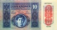 Austro-Węgry - BANKNOT - 10 Koron 1915 - Z NADRUKIEM