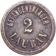 Lauban - Lubań - 2 Pfennig - OBÓZ GEFANGENEN LAGER - ŻELAZO