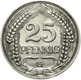 Niemcy - Cesarstwo - 25 Pfennig 1911 G - NIKIEL