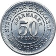 Münsterberg Ziębice 50 Pfennig 1921 WERTPAPIEREN Stan MENNICZY UNC