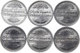 Niemcy - 6 monet 50 Pfennig 1922 - KOMPLET MENNIC - ADEFGJ