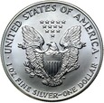 USA - 1 Dolar 1991 - UNCJA SREBRA - Srebro 999 - Stan MENNICZY - UNC