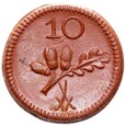 Munsterberg - Ziębice - 10 Pfennig BD (1921) - BRĄZOWA CERAMIKA