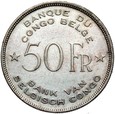 Kongo Belgijskie - 50 Franków 1944 - SŁOŃ - Srebro