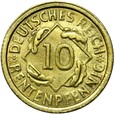 Niemcy - Weimar - 10 Rentenpfennig 1923 F - Stan MENNICZY - UNC