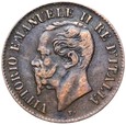 Włochy - Wiktor Emanuel II - 2 Centesimi 1861 M - STAN !