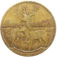 ŻETON SCHUTZ-MARKE - 15 Pfennig B - Jelenie na rykowisku