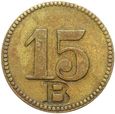 ŻETON SCHUTZ-MARKE - 15 Pfennig B - Jelenie na rykowisku