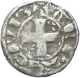 Francja - Filip II Augustus - Denar 1191-1199 Arras - Srebro - STAN !