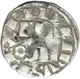 Francja - Filip II Augustus - Denar 1191-1199 Arras - Srebro - STAN !